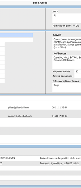 Base de suivi du Guide InterMédia – Base de données de suivi de publication du Guide InterMédia
