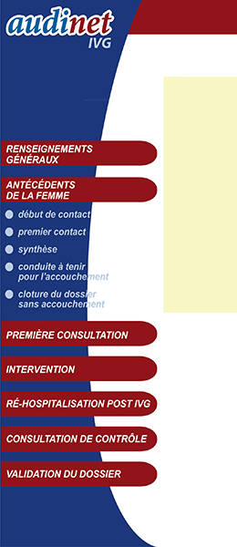 Module Audinet IVG  – Conception de l’interface du module et déclinaison par spécialités (IVG, néonat., périnat.)