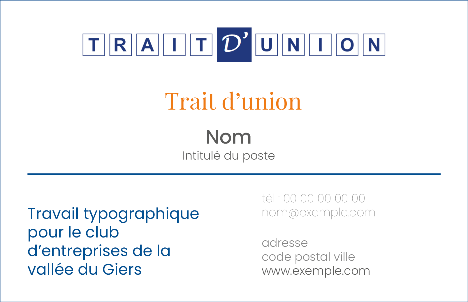 Logo Trait d'union